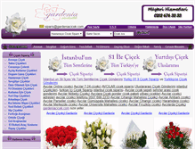 Tablet Screenshot of gardeniacicek.com